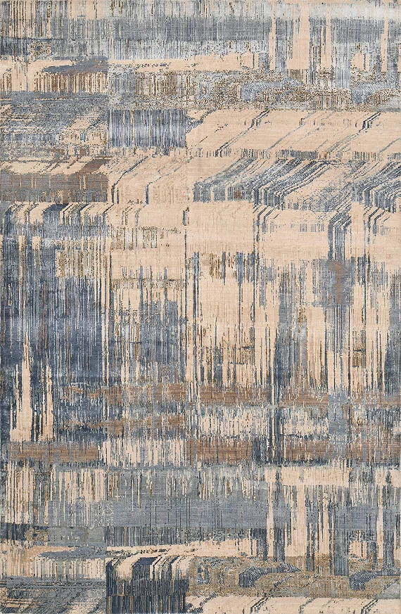 Индийский Urban ковер №3192 302x201cm из шелка и шерсти