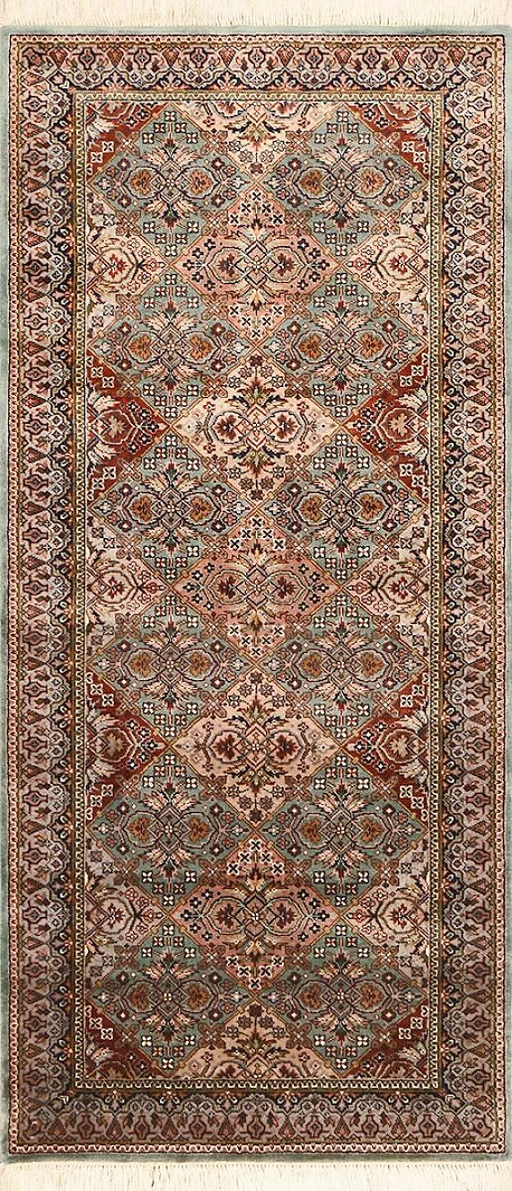 Шерстяной Индийский ковер Shiraz №1052 184x83cm