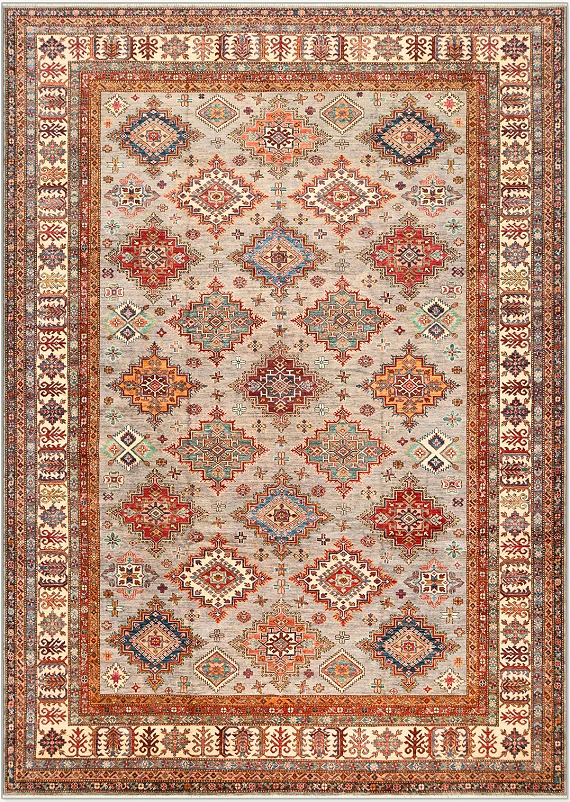 Шерстяной Пакистанский ковер Kazakh №4438 437x317cm