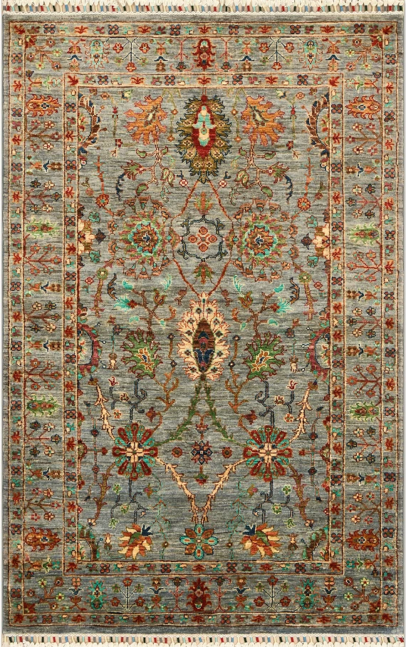 Шерстяной Пакистанский ковер Ziegler №4458 192x125cm