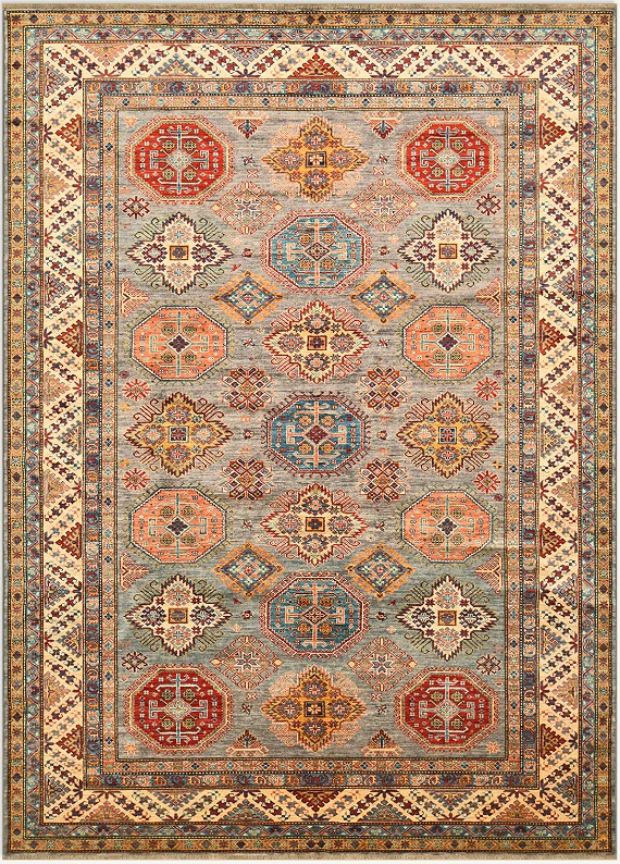 Шерстяной Пакистанский ковер Kazakh №4465 334x247cm