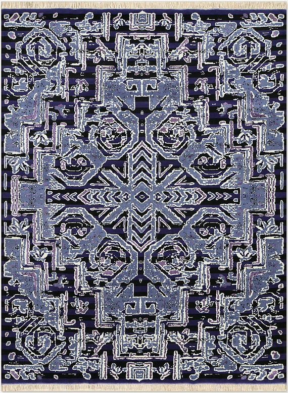 Дагестанский Fusion ковер №3153 305x231cm из шелка и шерсти