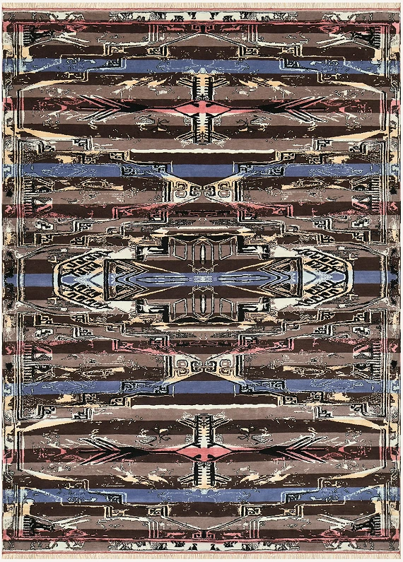 Дагестанский Fusion ковер №3150 291x212cm из шелка и шерсти