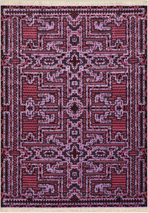 Дагестанский Chalet ковер №3152 310x228cm из шелка и шерсти