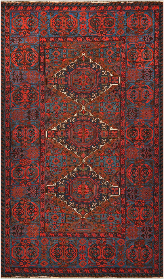 Безворсовый Дагестанский ковер Sumakh №4473 414x240cm из шерсти