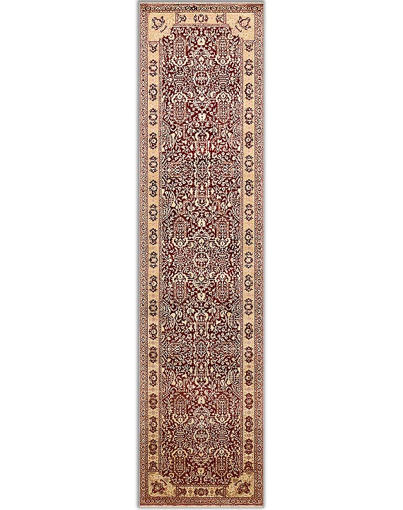 Современный Индийский ковер Renaissance №2590 500x125cm из шерсти и шелка в стиле неоклассика