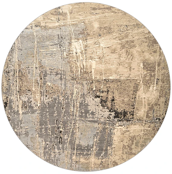 Индийский Urban ковер №3859 310x310cm из шелка и шерсти