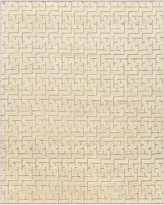 Безворсовый Индийский ковер Tazart №4661 304x245cm из шерсти