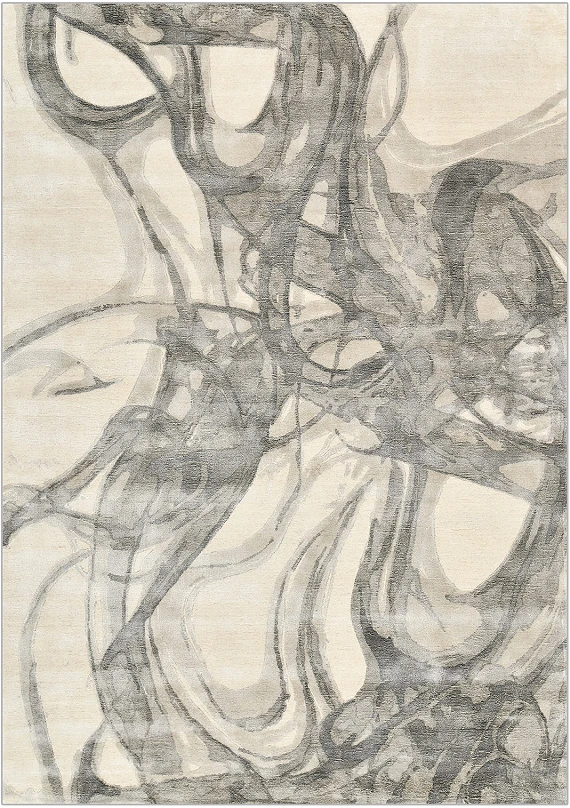 Индийский Soho ковер №4663 242x173cm из шелка и шерсти