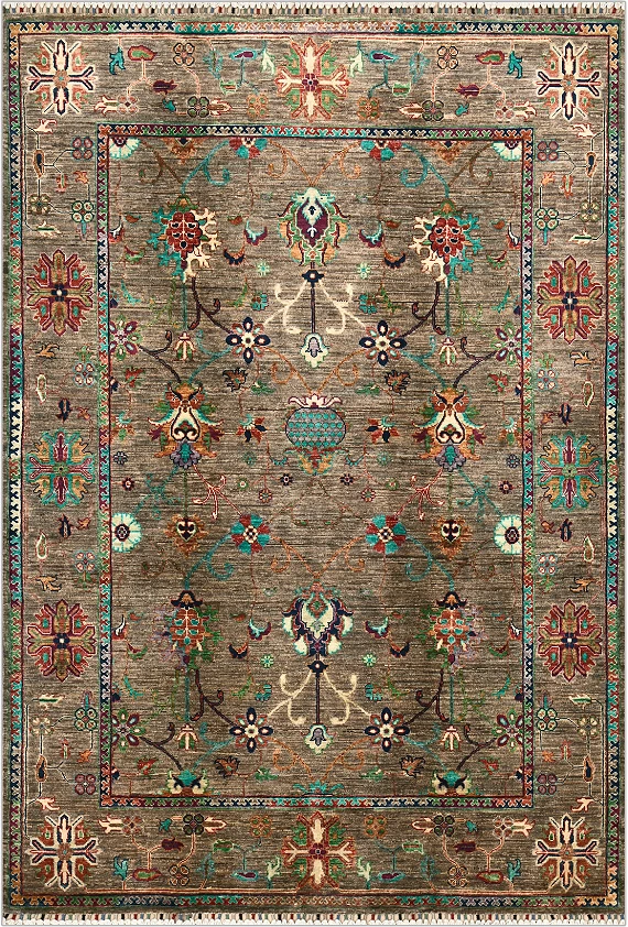 Шерстяной Пакистанский ковер Ziegler №4771 245x167cm