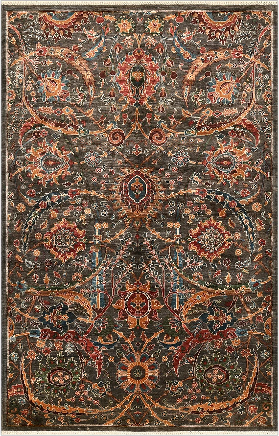 Шерстяной Пакистанский ковер Safavid №4793 312x200cm