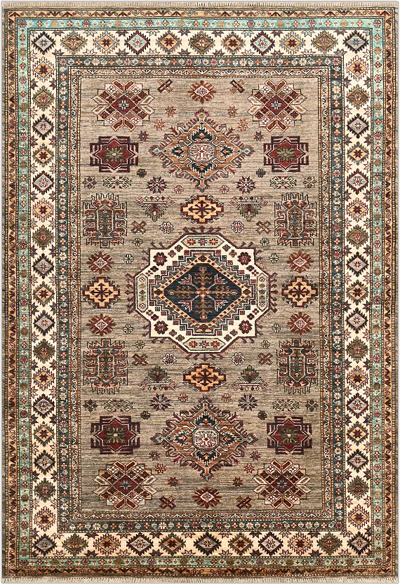 Шерстяной Пакистанский ковер Kazakh №4806 250x169cm