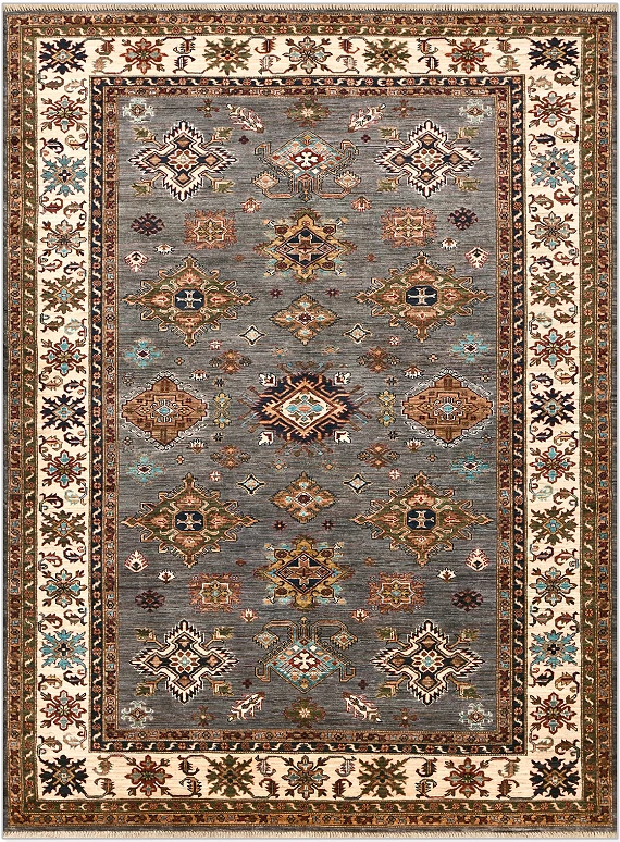 Шерстяной Пакистанский ковер Kazakh №4816 266x200cm