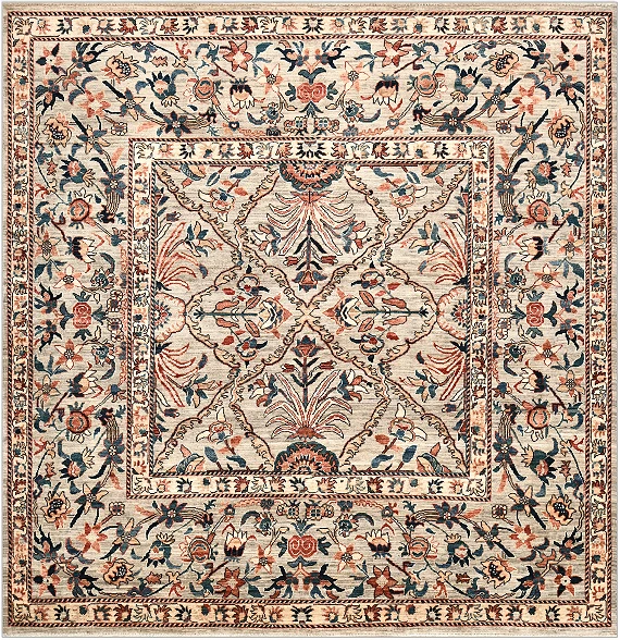 Шерстяной Пакистанский ковер Agra №4827 250x245cm