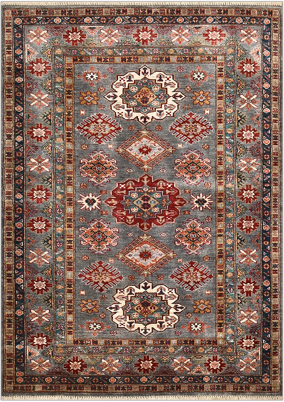 Шерстяной Пакистанский ковер Kazakh №4839 177x127cm