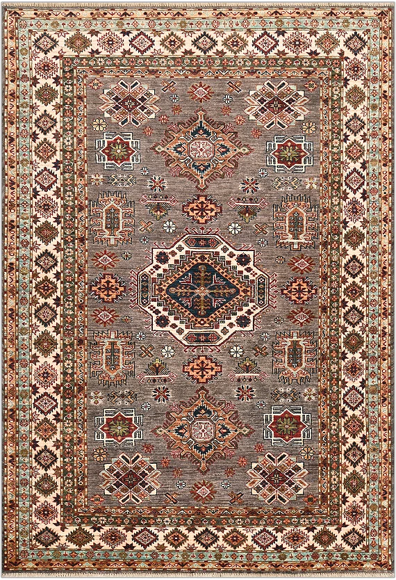 Шерстяной Пакистанский ковер Kazakh №4849 247x170cm