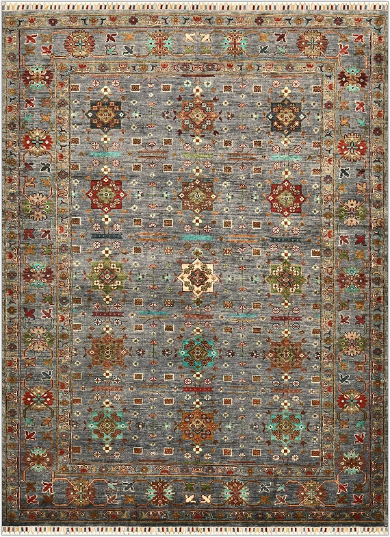Шерстяной Пакистанский ковер Saltani №4852 207x157cm