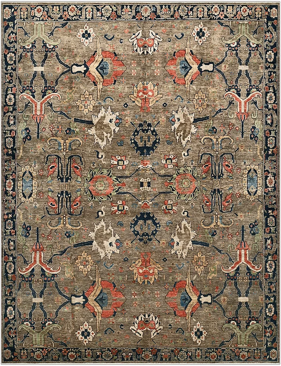 Шерстяной Пакистанский ковер Ziegler №4877 364x283cm