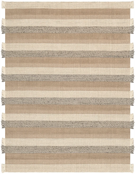 Безворсовый Индийский ковер Bergen №4921 240x176cm из шерсти