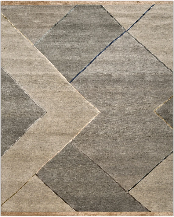 Непальский Shapes ковер №5048 301x243cm из шелка и шерсти