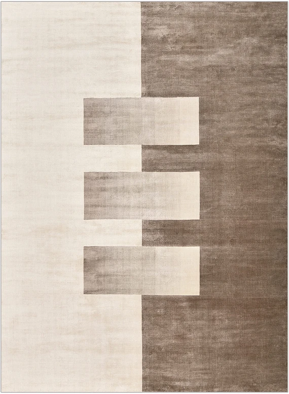 Шелковый Индийский ковер Odda №5085 347x252cm