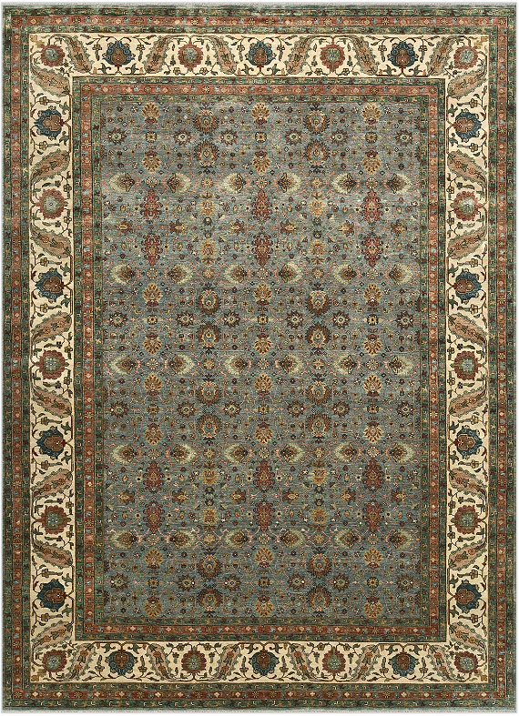 Шерстяной Индийский ковер Agra №5163 432x310cm