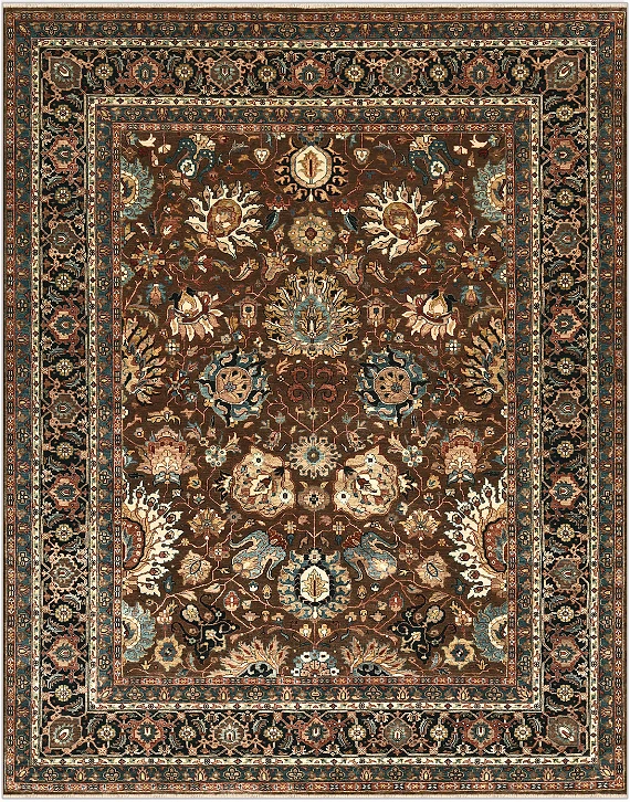 Шерстяной Индийский ковер Agra №5167 310x245cm