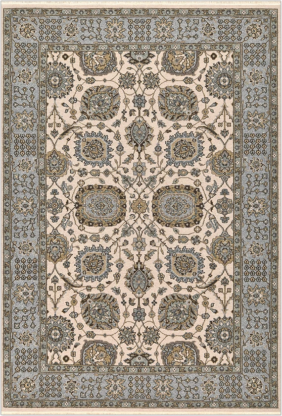 Безворсовый Индийский ковер Ziegler Sumakh №5188 270x186cm из шерсти