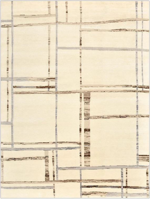 Индийский Chloe ковер №5208 367x275cm из шелка и шерсти