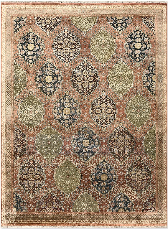 Индийский Avignon Vintage ковер №5246 359x265cm из шелка и шерсти