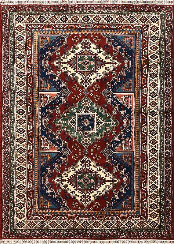Шерстяной Азербайджанский ковер Shirvan №5272 200x148cm