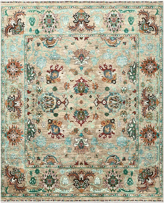 Шерстяной Пакистанский ковер Ziegler №5328 301x253cm