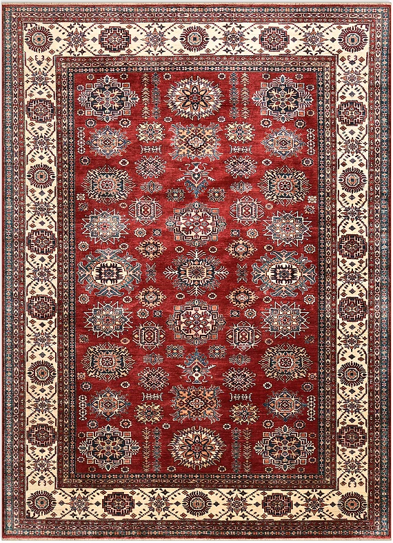 Шерстяной Пакистанский ковер Kazakh №5334 408x294cm