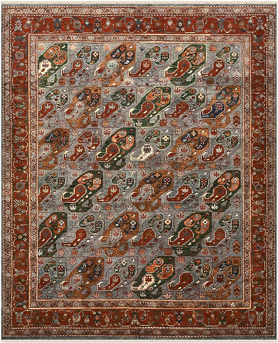 Шерстяной Пакистанский ковер Baluchi №5336 303x249cm