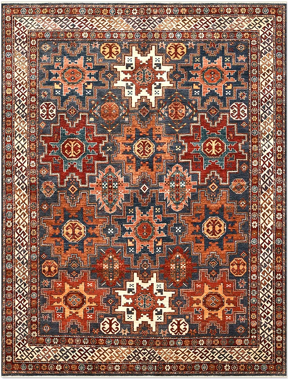 Шерстяной Пакистанский ковер Kazakh №5350 314x244cm