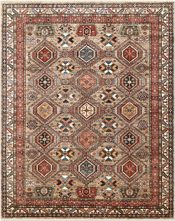 Шерстяной Пакистанский ковер Kazakh №5351 303x245cm
