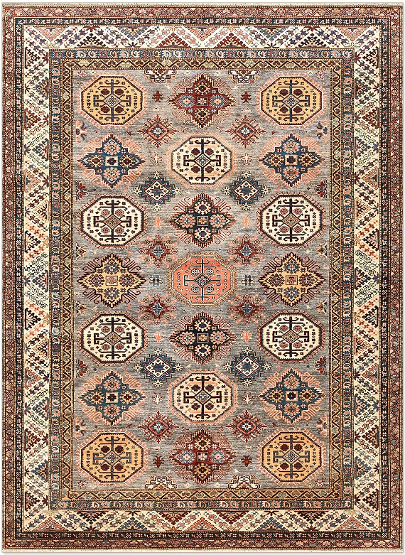 Шерстяной Пакистанский ковер Kazakh №5352 338x250cm