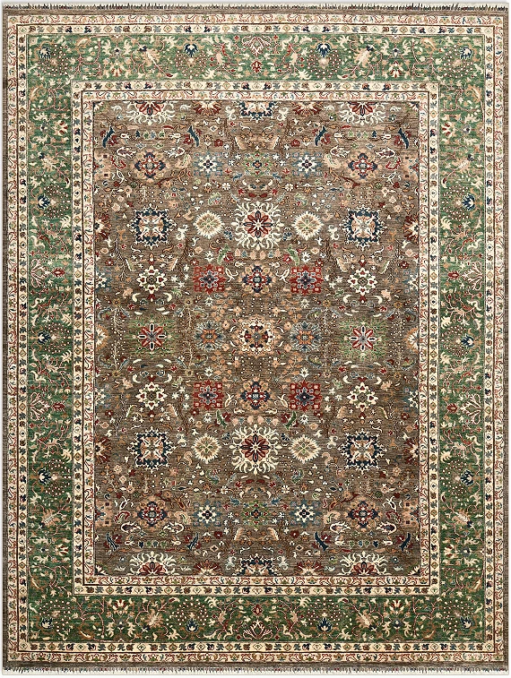 Шерстяной Пакистанский ковер Ziegler №5355 392x295cm