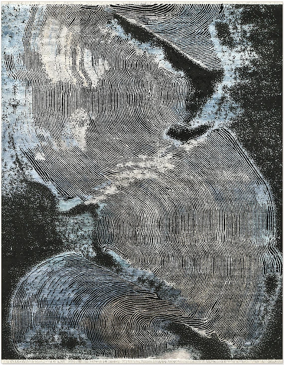 Индийский Trace ковер №5371 307x241cm из шелка и шерсти