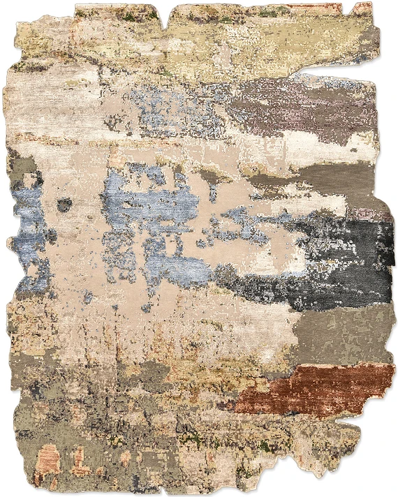 Индийский Fantasy ковер №5375 305x244cm из шелка и шерсти