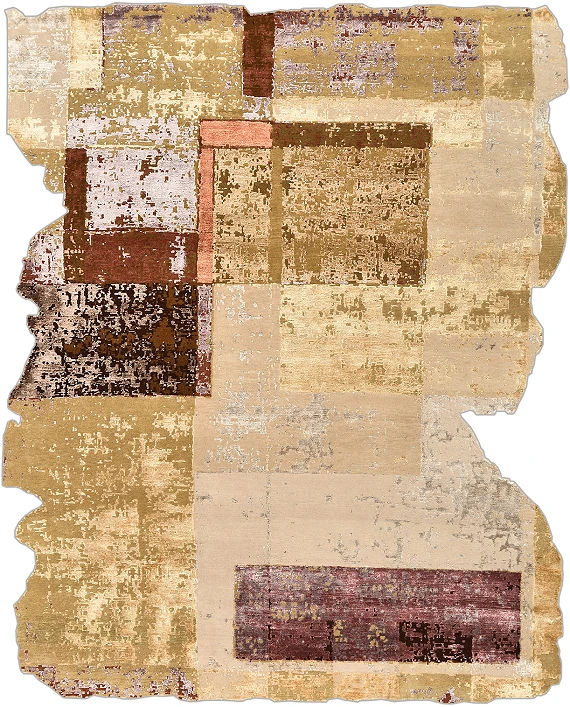 Индийский Fantasy ковер №5403 305x244cm из шелка и шерсти