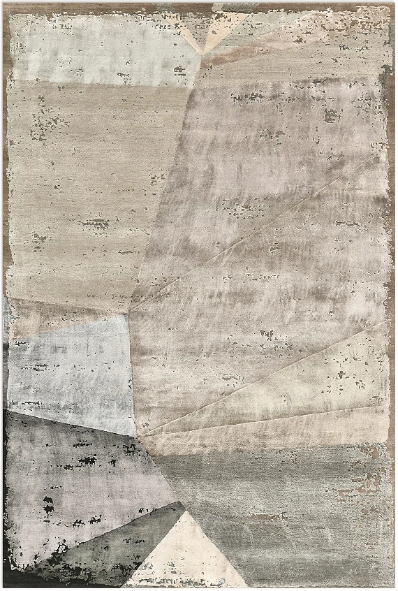 Индийский Old Crystal ковер №5417 278x188cm из шелка и шерсти