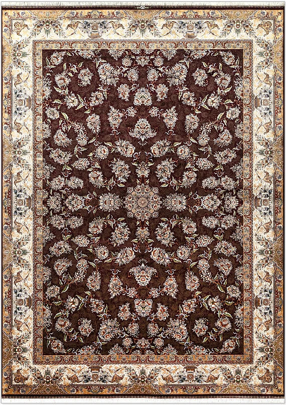 Шелковый Иранский ковер Tehran №5421 350x250cm