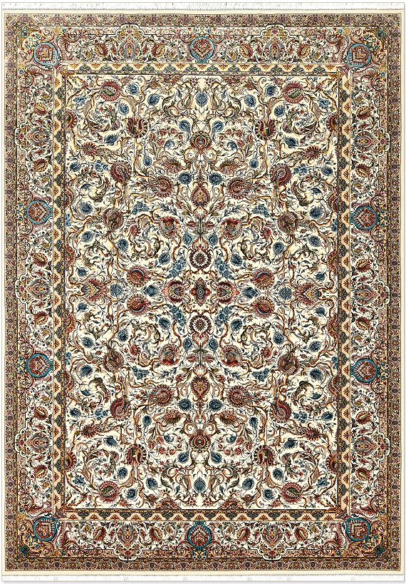 Шелковый Иранский ковер Tehran №5422 350x250cm