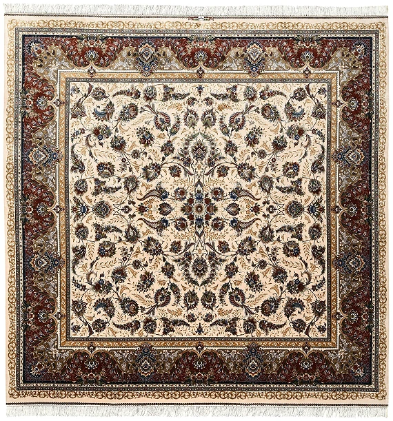 Шелковый Иранский ковер Tehran №5425 250x250cm