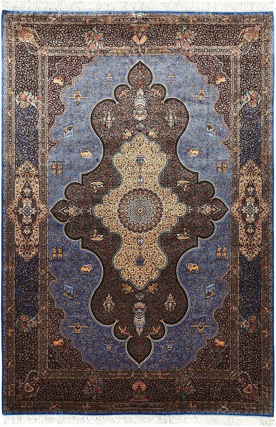 Шелковый Иранский ковер Tehran №5429 297x200cm