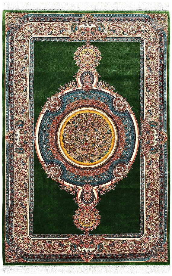 Шелковый Иранский ковер Tehran №5431 227x148cm