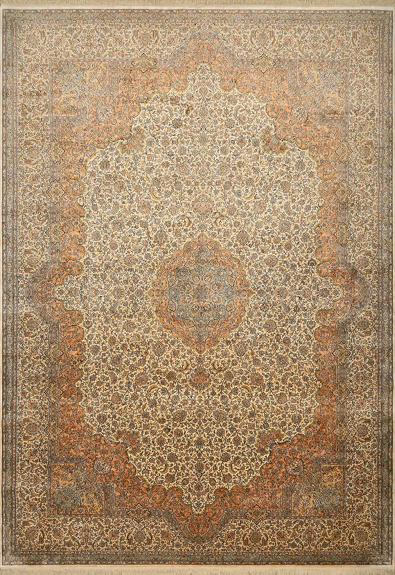 Шелковый Индийский ковер Kashmir №4300 436x309cm