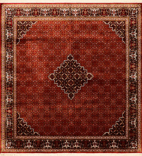 Шелковый Индийский ковер Mahi №1666 191x184cm