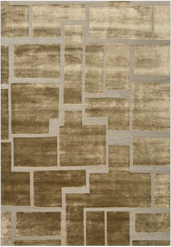 Индийский Korto ковер №5464 355x246cm из шелка и шерсти